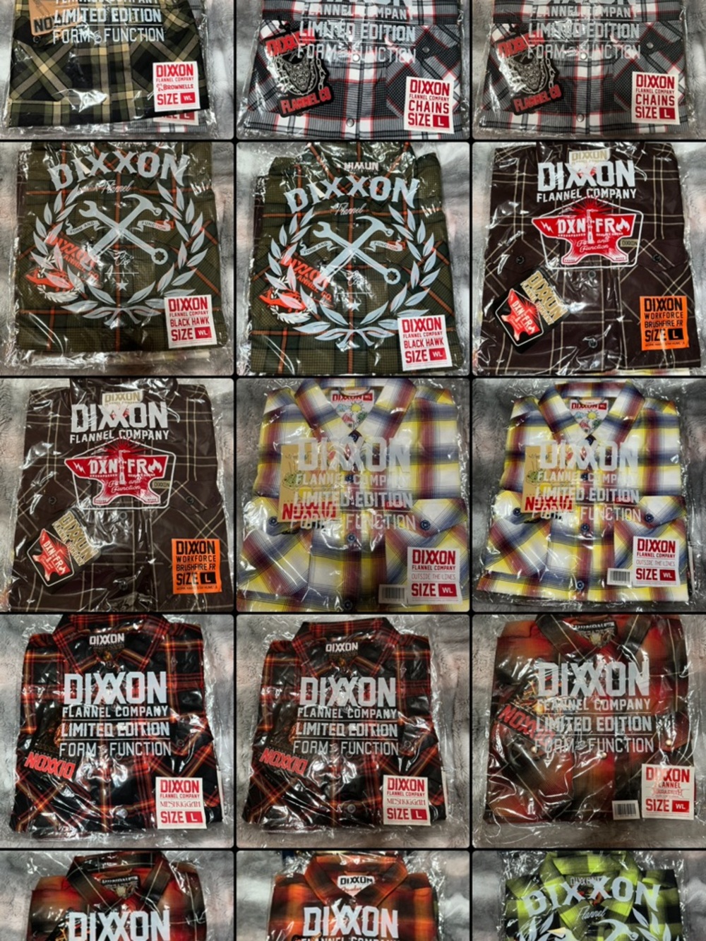DIXXON Black Windowpane Flannel - Picture 4 of 15